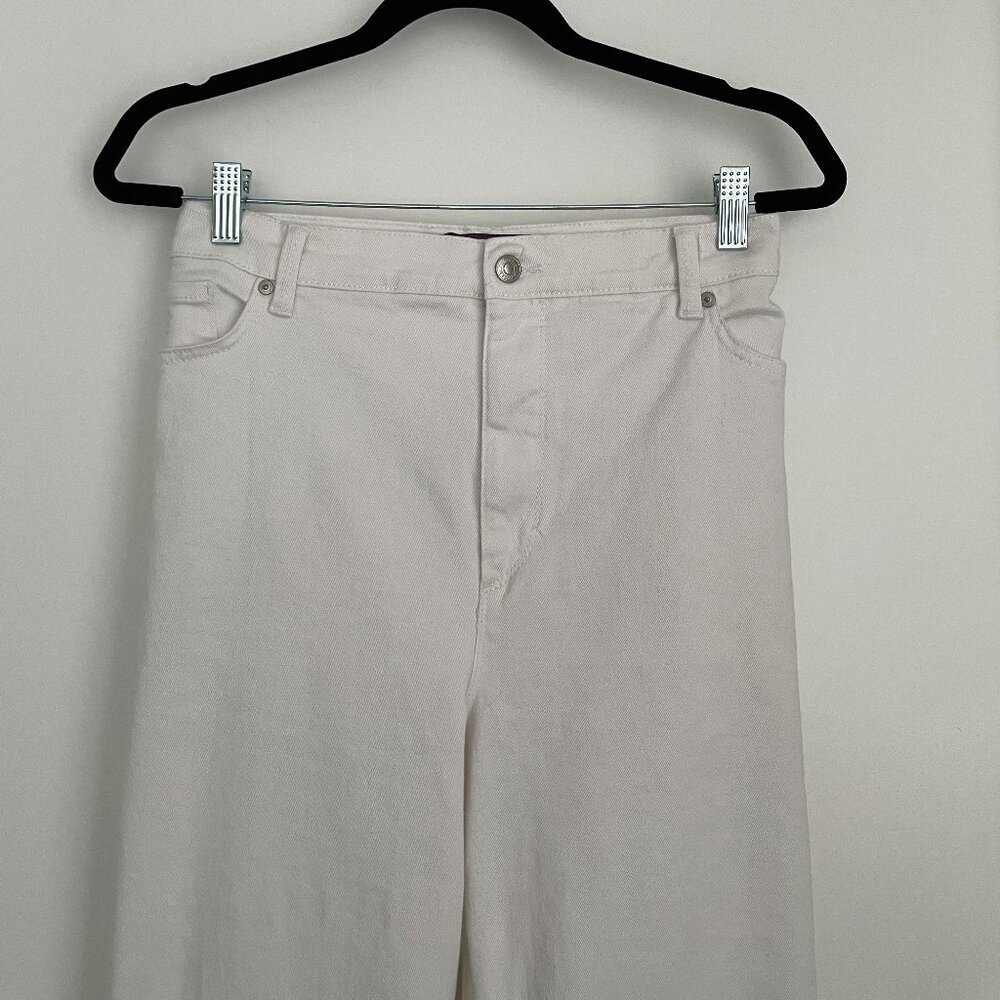 White Denim Jeans 5 Pocket Gloria Vanderbilt Amanda Size 18 - Picture 4 of 8